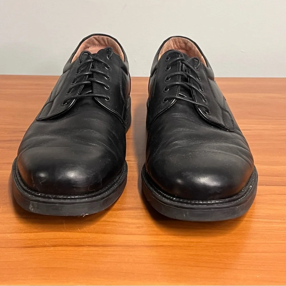 Bostonian Strada Italian Made Black Leather Oxford Dress Shoe Sz 13